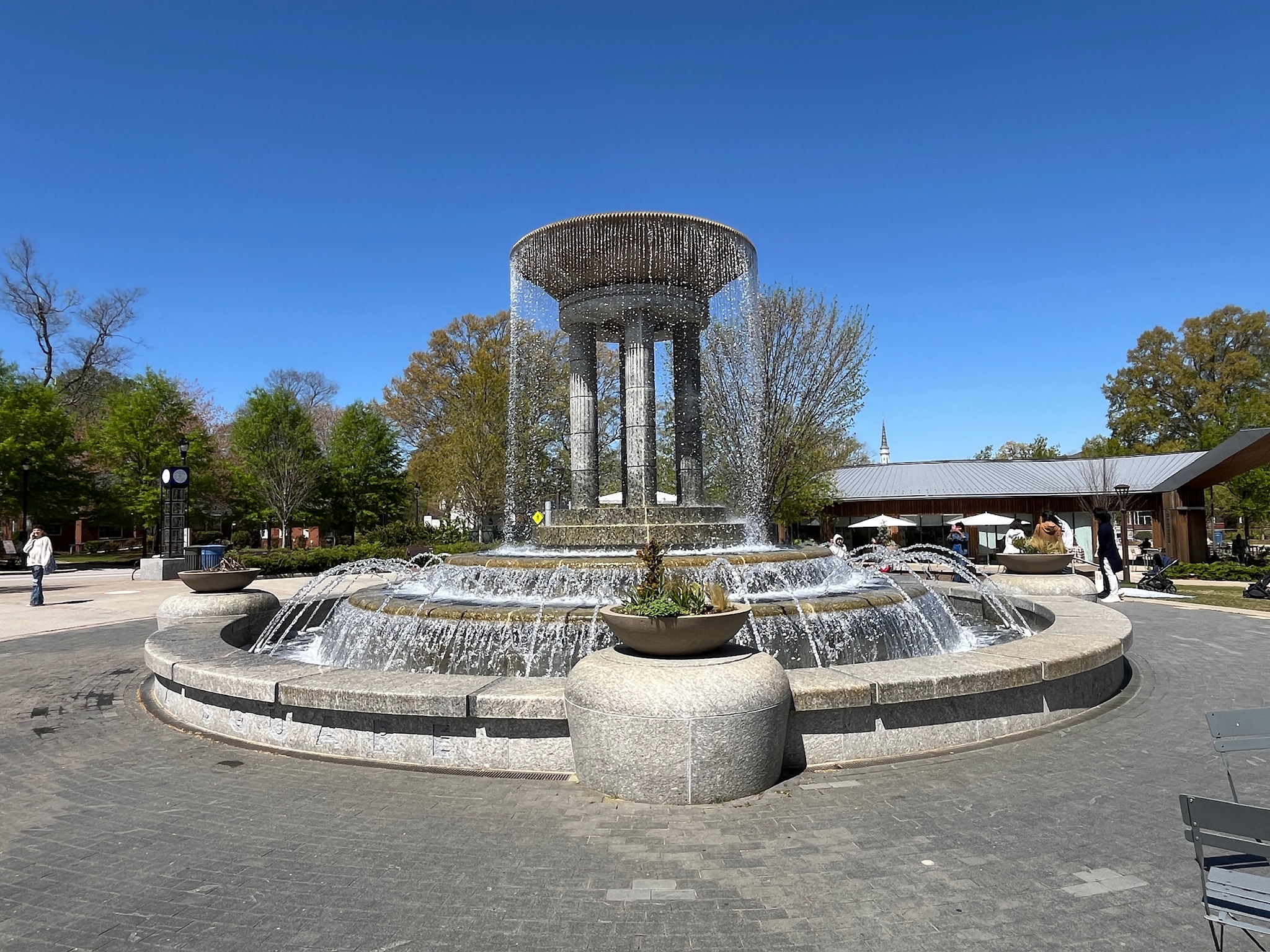 Fountain at Downtown Cary Park in Cary, North Carolina